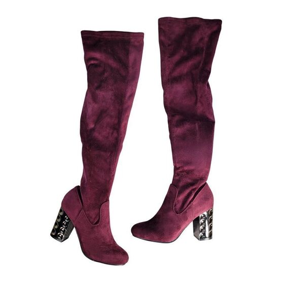 Carlos by Carlos Santana Quantum Over-the-Knee Boots Sz 7.5M - Picture 1 of 13